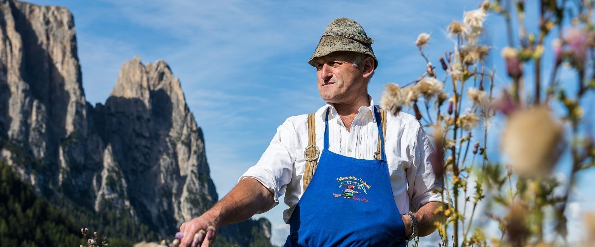 Die Saltnerhütte in Tschapit auf der Seiser Alm